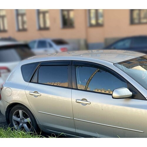 Дефлекторы окон Mazda 3 хэтчбек 2003-2009г 2700₽