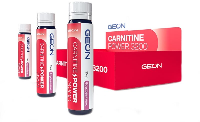 GEON CARNITINE POWER 3200, 20 амп, вкус: фруктовая смесь