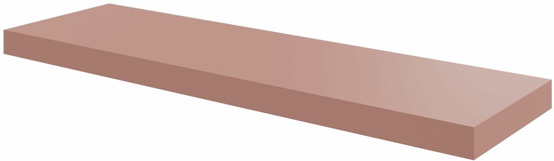 Полка мебельная Spaceo Bistro 80x23.5x3.8 см МДФ цвет розовый