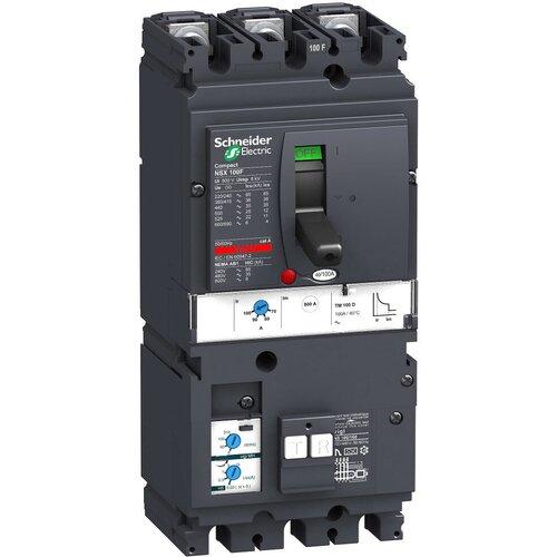 Schneider Electric 3П3Т автом. Выкл. TM100D VIGI MH NSX100B арт. LV429660