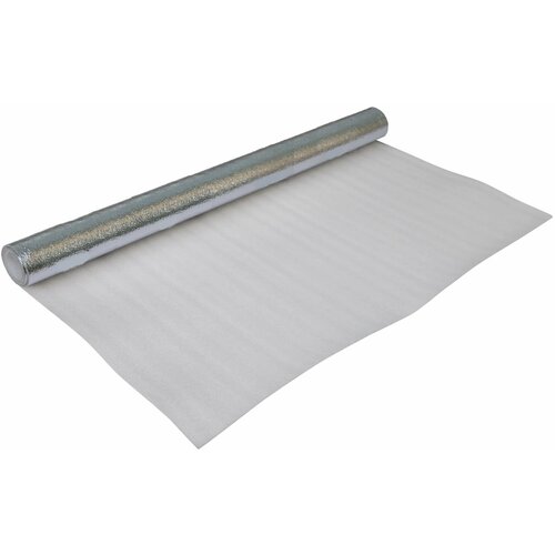 Теплоизоляция НПЭ-ЛП 1 м рулон фольгированный вспененный полипропилен применяется при укладке теплого пола 591₽