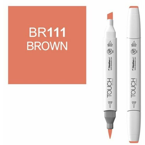 Маркер Touch Twin Brush 111 коричневый BR111