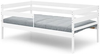 Детская кровать софа Virke Twini (ECO) белый 160 80 с бортиком, 160х80, тахта, детская кроватка, детская мебель