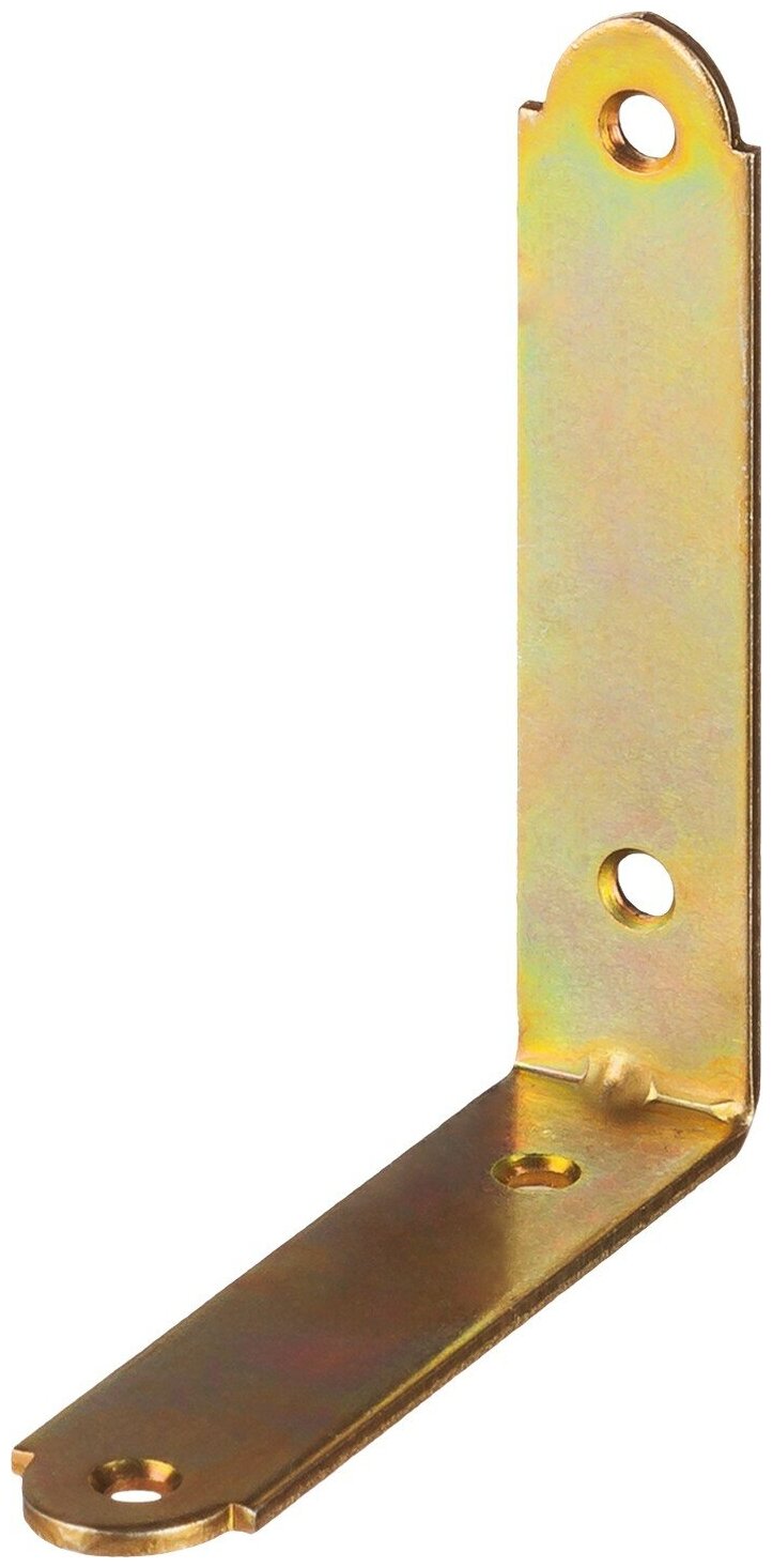 ЗУБР УМ-2.0 75х75х17 х 2 мм, желтый цинк, узкий мебельный уголок (31031-75)