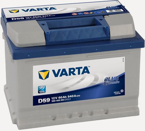 Изображение товара Автомобильный аккумулятор VARTA Blue Dynamic D59 6СТ-60.0 (560 409 054) низкий