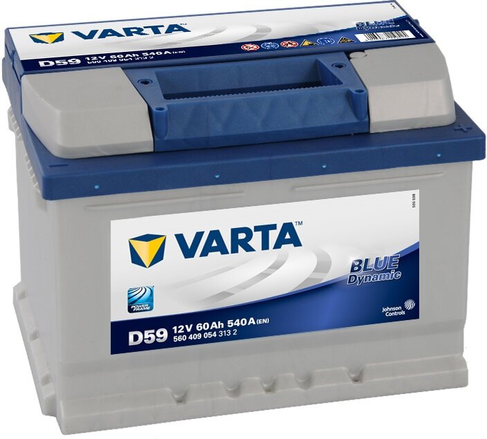 Автомобильный аккумулятор VARTA Blue Dynamic D59 6СТ-60.0 (560 409 054) низкий