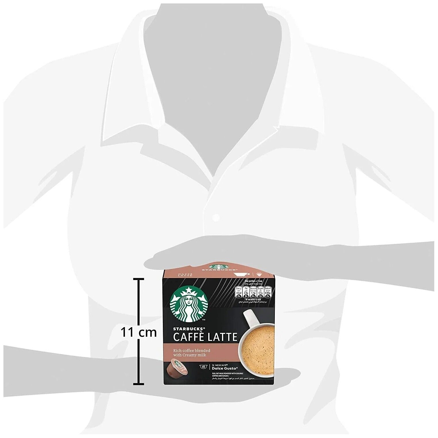 Капсулы для кофе Starbucks Dolce Gusto CAFFE LATTE (12 капсул) - фотография № 8