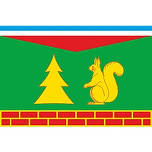 Флаг городского поселения Пионерский. Размер 135x90 см.