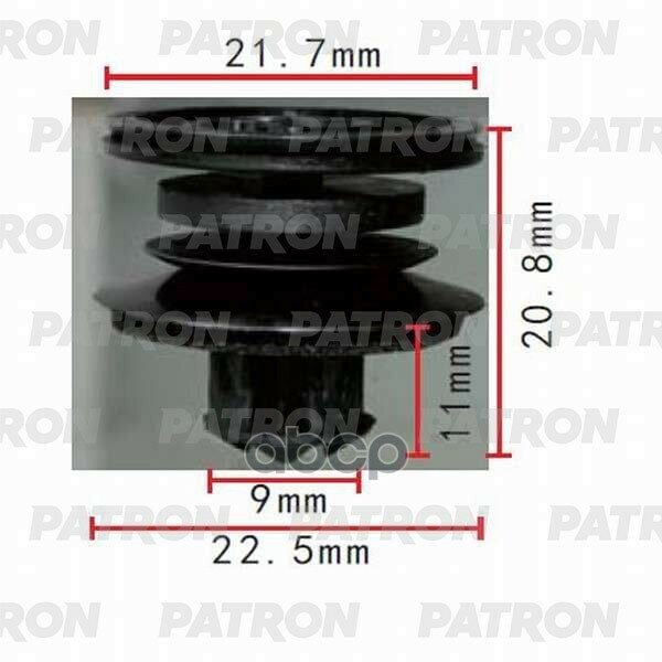 Клипса Пластмассовая Audi, Seat, Skoda, Volkswagen Применяемость Внутренняя Отделка P37-0456 PATRON арт. P37-0456