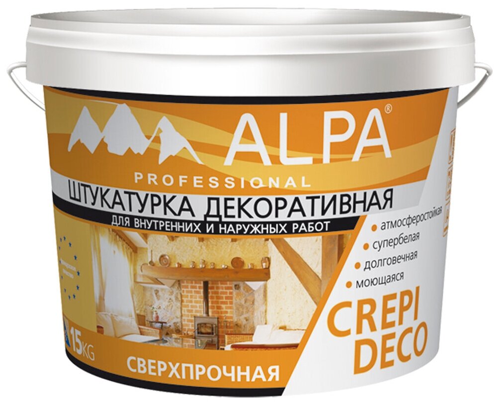 Декоративное покрытие Alpa Crepi Deco шуба 1.5 мм