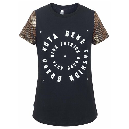 фото Футболка nota bene, размер 164, черный