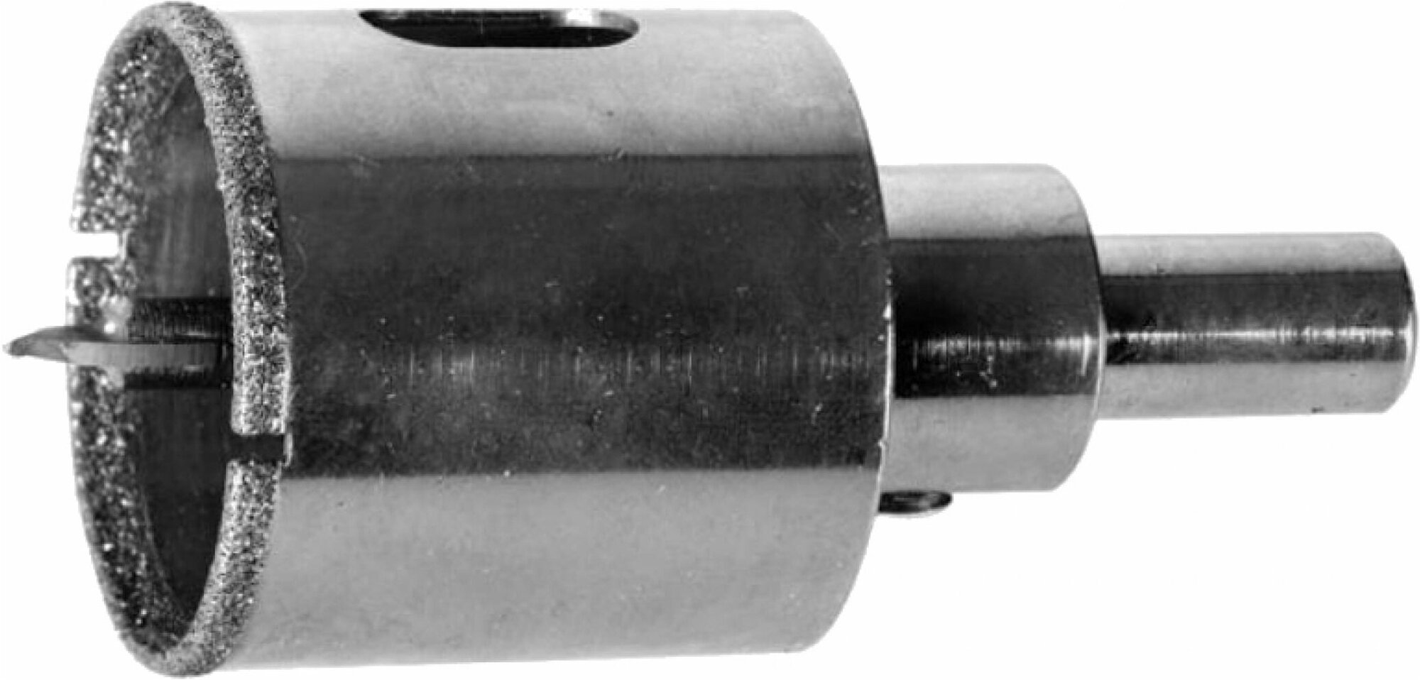 ЗУБР АГК d 40 мм (центр. сверло, трехгр. хвост, Р60), Алмазная коронка, Профессионал (29850-40)