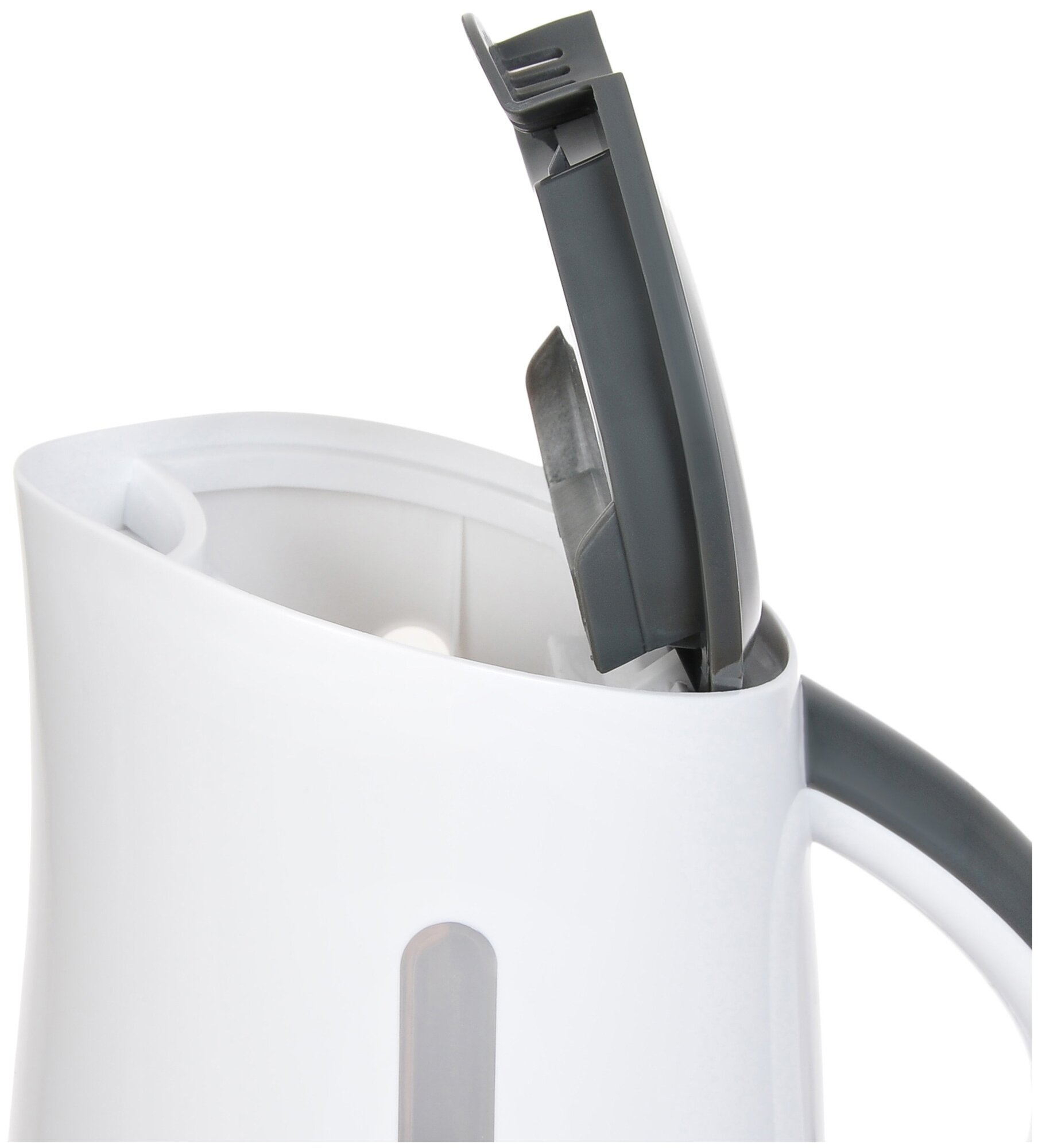 Чайник электрический HYUNDAI , 2200Вт, белый и серый - фото №2