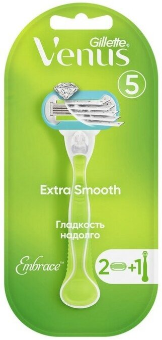 Бритва Gillette Venus Embrace, 2 сменные кассеты