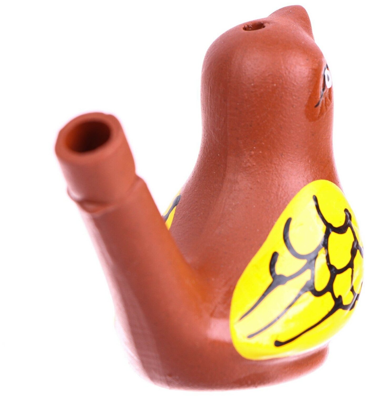 Свистулька керамическая "Птичка с крылышками" для детей и малышей развивающая