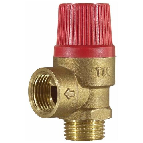 Предохранительный клапан Tim BL22MF-K-3bar муфтовый (ВР/НР), латунь, 3 бар, Ду 15 (1/2) / Ду 15 (1/2) l образная ручная перегородка высокого вакуумного клапана угловой клапан вакуумный клапан предохранительный клапан из нержавеющей стали