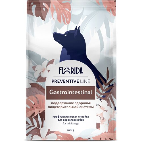 Сухой корм FLORIDA для собак профилактическая линия, Preventive Line gastrointestinal, Поддержание здоровья пищеварительной системы, с курицей, 600 гр