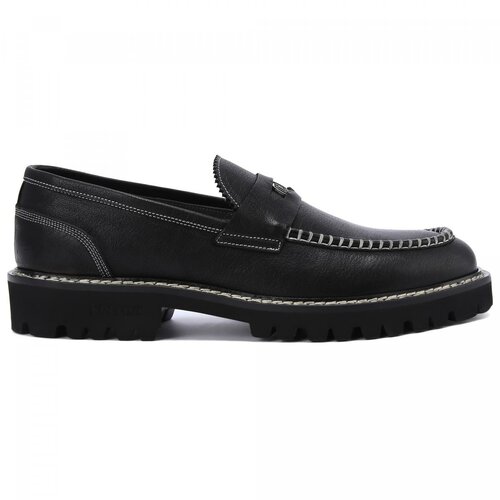 Лоферы Pollini, размер 42 RU, черный ботинки челси pollini размер 42 ru черный