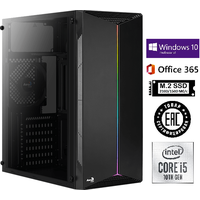 Системный блок SH-Intel Core i5-10400F/ H510/ DDR4 16Gb/ SSD M.2 500Gb/GT 1030 2Gb/Aerocool Split-A-Black