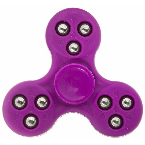 Спиннер пластик мульти фиолетовый Roller ball Fidget Spinner- violet Color PACK 9х9*1,1 см.