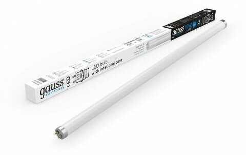 Светодиодная лампа Gauss Elementary T8 10W 800lm 6500K G13 600mm стекло поворотная LED 1/30