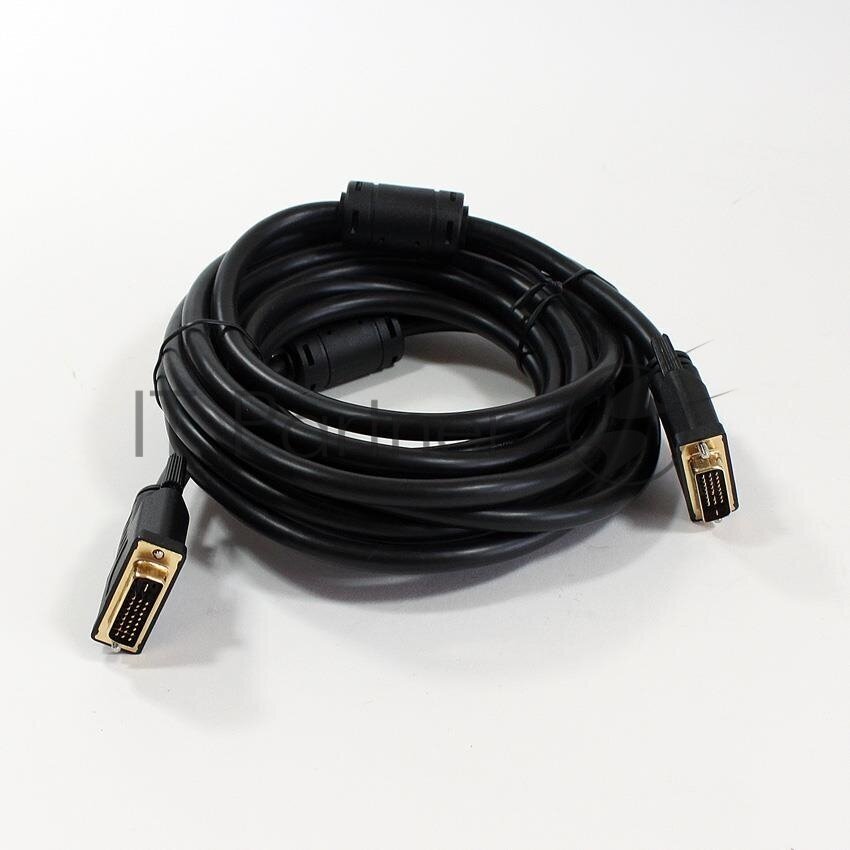 Кабель DVI-DVI 5.0м Dual Link VCOM Telecom 2 фильтра VDV6300-5M - фото №3