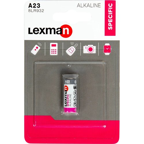Батарейка алкалиновая Lexman A23, 1 шт.