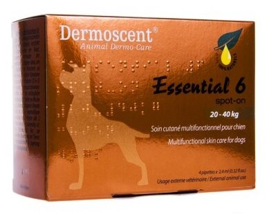 Dermoscent Essential 6 spot-on для собак 20-40 кг  20 г 2 мл