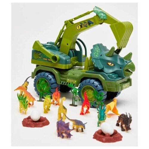 Игровой набор Диномобиль 3686-7A Диноэкскаватор Трицератопс 1575₽