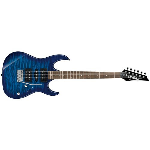 Электрогитара Ibanez GRX70QA transparent blue burst