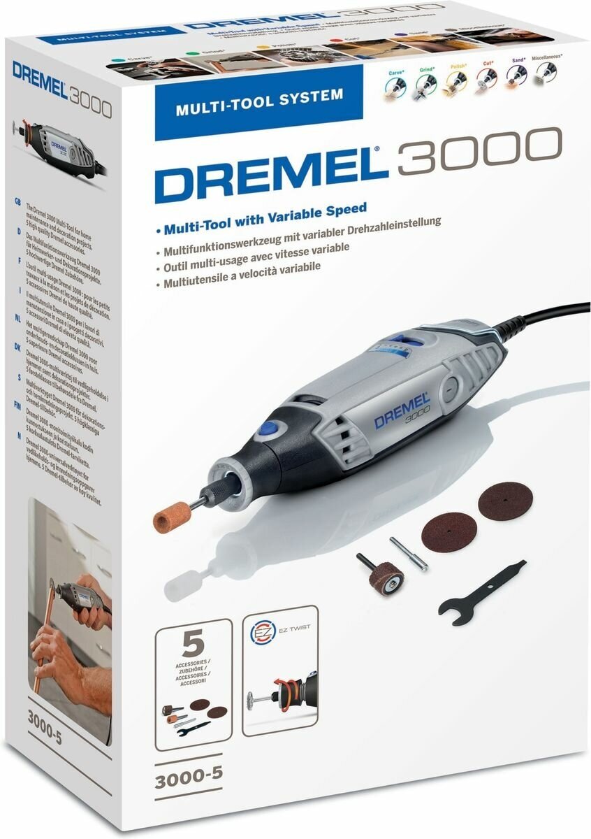 Гравировальная бормашина DREMEL 3000 JX (3000-5) (F0133000JX) - фотография № 13