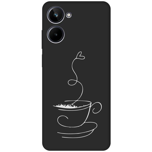 Матовый Soft Touch силиконовый чехол на Realme 10 4G, Рилми 10 4Г с 3D принтом Coffee Love W черный матовый soft touch силиконовый чехол на realme 10 4g рилми 10 4г с 3d принтом allergy w черный