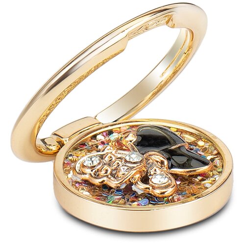 фото Кольцо держатель для телефона / бабочка / 36 мм / золотистый luxcase