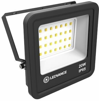 FLOODLIGHT ECOCLASS G2 20W/4000 (равно 160W) IP65 1800Lm Симметричный 100 градусов Чёрный - Светодиодный прожектор LEDVANCE