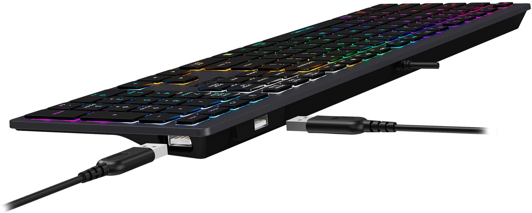 Клавиатура A4Tech Fstyler FX60H, USB, серый - фотография № 2