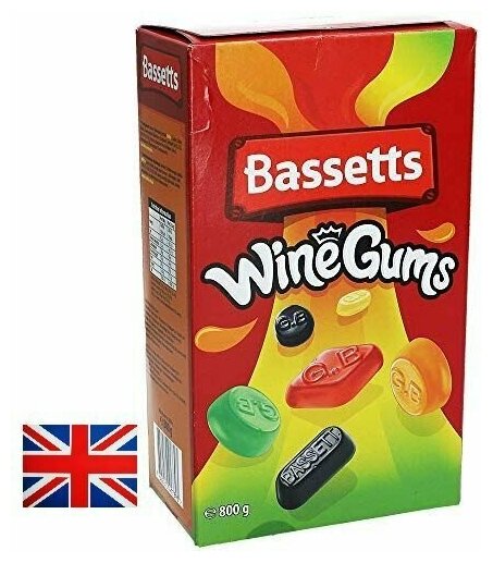 Мармеладные конфеты Bassett's Winegums 800g - фотография № 1