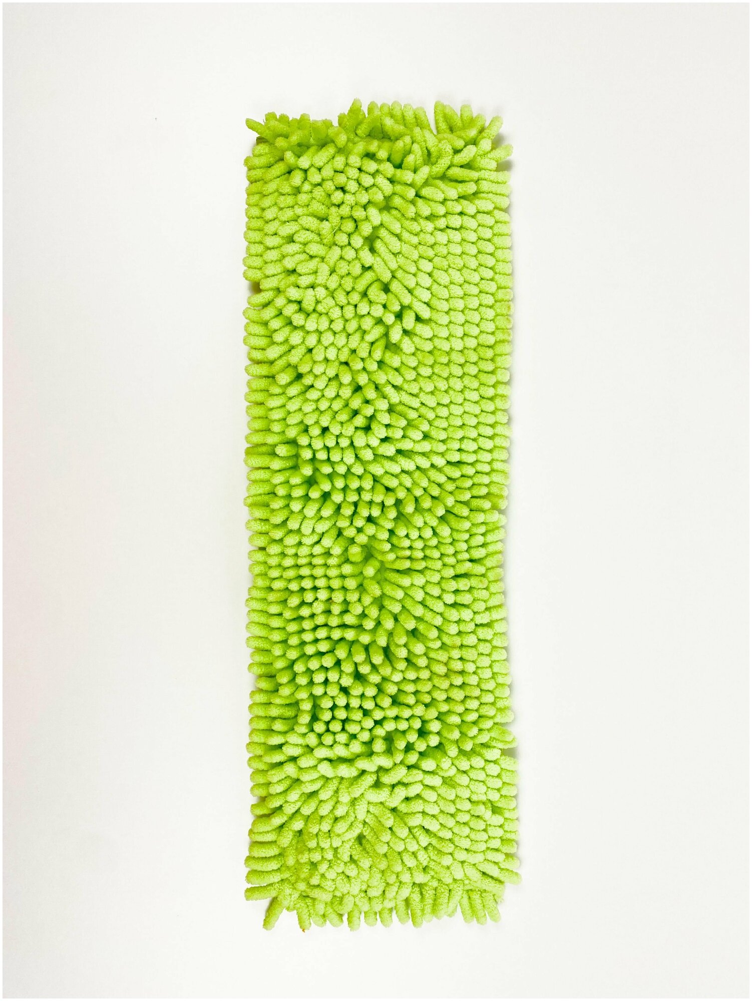 Насадка на швабру микрофибра длинный ворс лапша зеленая 41х12см - фотография № 1