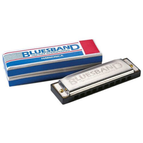 Губная гармошка Hohner Blues Band (M55901X) C, черный/серебристый