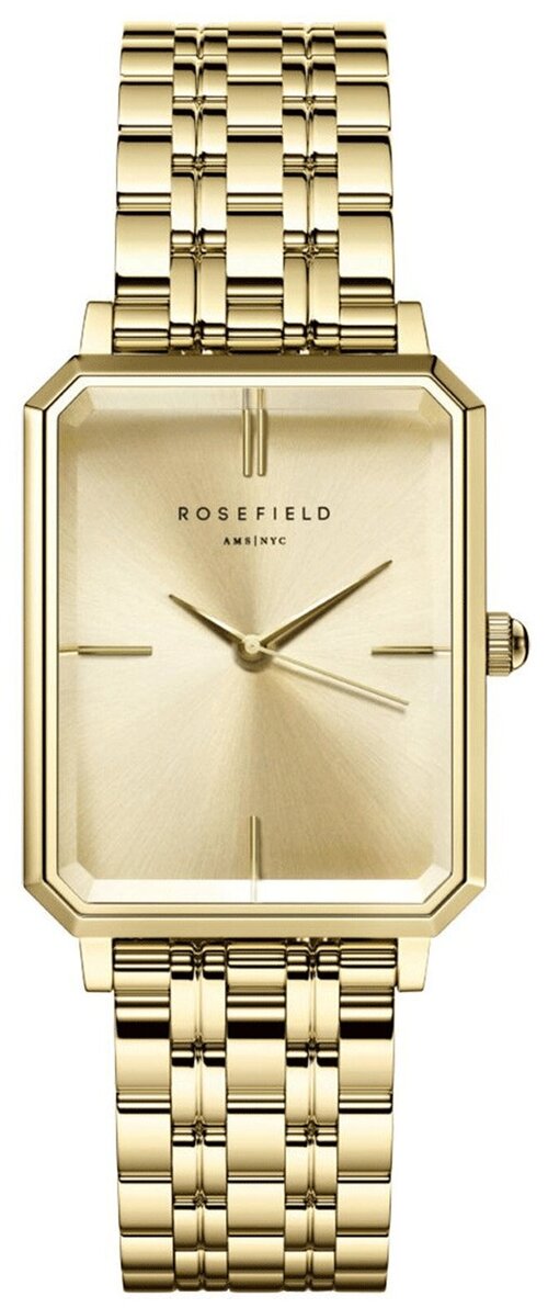 Наручные часы Rosefield Американские женские наручные часы Rosefield The Octagon OCGSG-O65 с гарантией, золотой