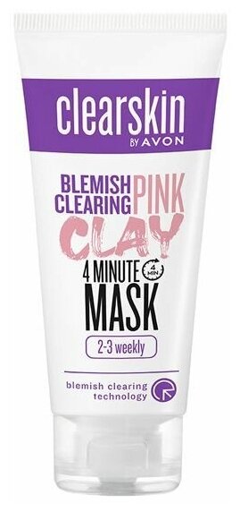 AVON Clearskin Розовая глиняная маска для лица 