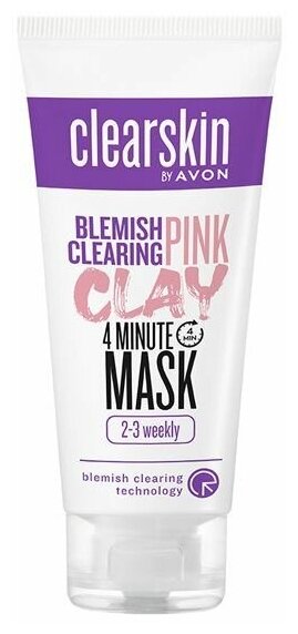 AVON Clearskin Розовая глиняная маска для лица "Для проблемной кожи", 75 мл