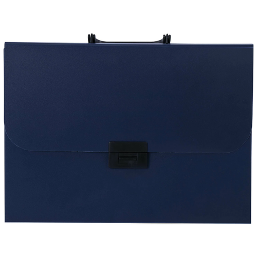 Портфель пластиковый STAFF А4 (330х235х36 мм), 7 отделений, индексные ярлыки, синий, 229242, 229242