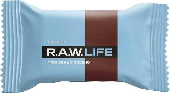 Конфета R.A.W. LIFE Трюфель с солью 18г