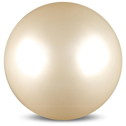 фото Мяч для художественной гимнастики mark19 силикон металлик 300 г ab2803 15 см белый indigo
