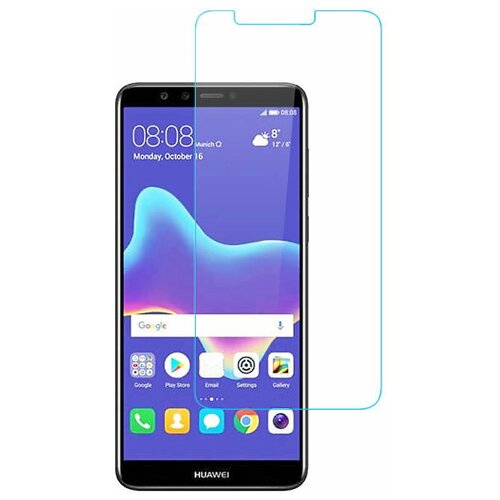 Защитное стекло 0.3mm 9H для Huawei Y9 2018/8 Plus (Анти-отпечаток) (Прозрачный (1 шт))