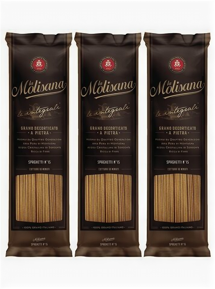 Макаронные изделия La Molisana спагетти цельнозерновые Spaghetti Integrali 500 гр. - 3 шт.