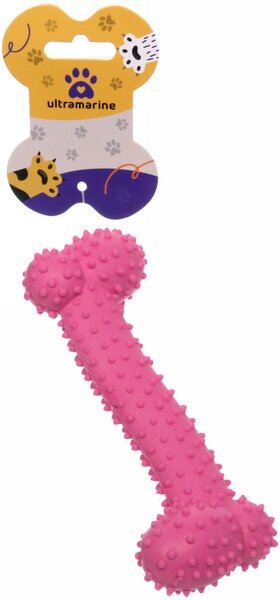Игрушка для собаки «Bubble gum-Кость» 16*5,5см цвет розовый Ultramarine
