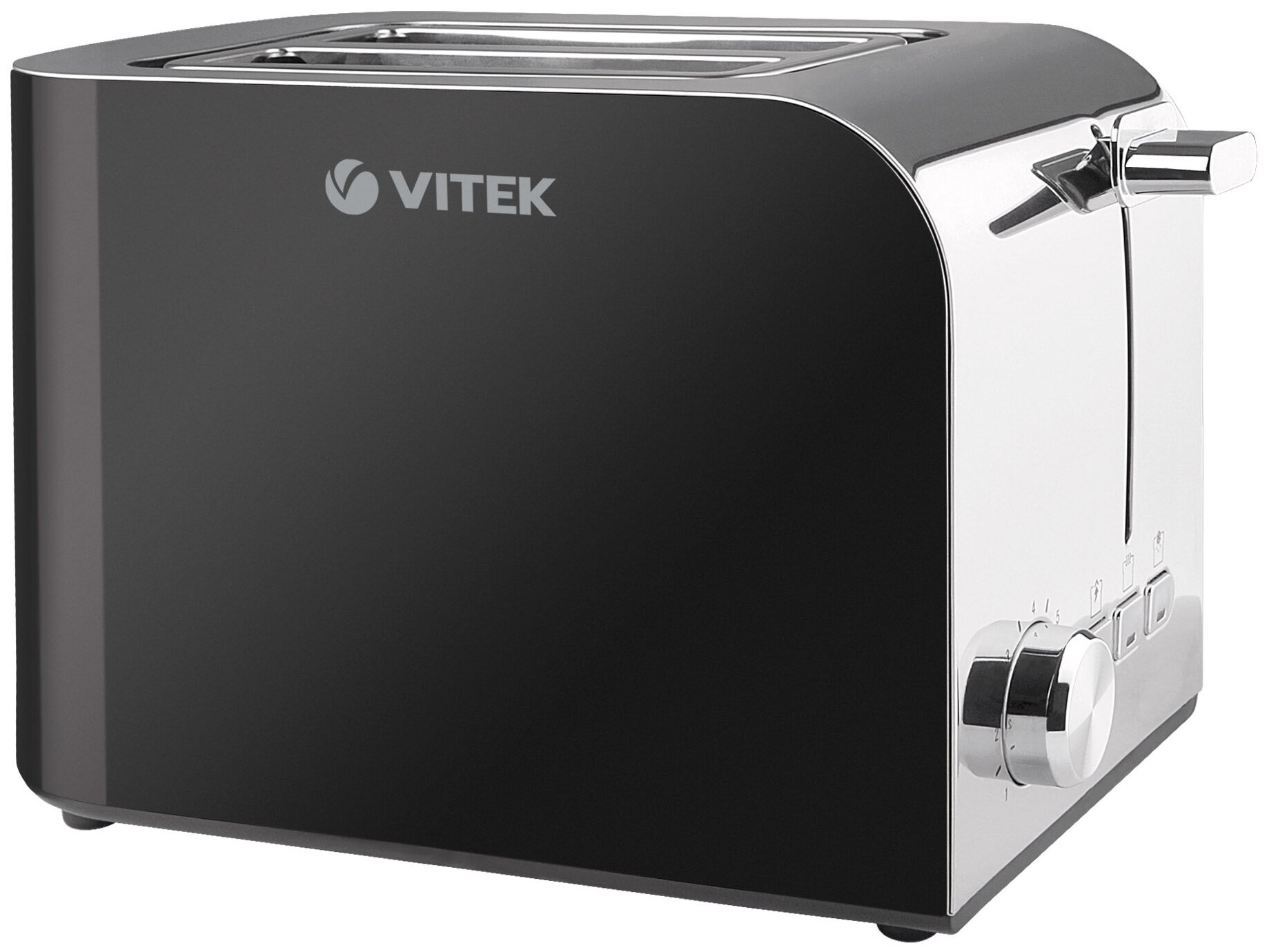 Тостер Vitek VT-1583 черный/серебристый