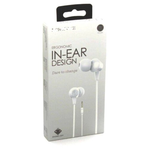 Наушники c микрофоном Borofone BM20 DasMelody внутриканальные белый 40700₽