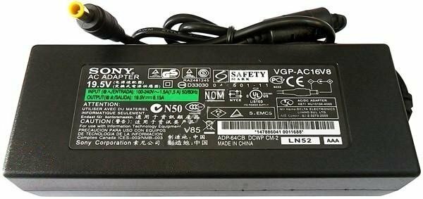 Блок питания для ноутбука Sony 19.5V, 6.15A, 6.5x4.4мм с иглой, 120W, без сетевого кабеля OEM